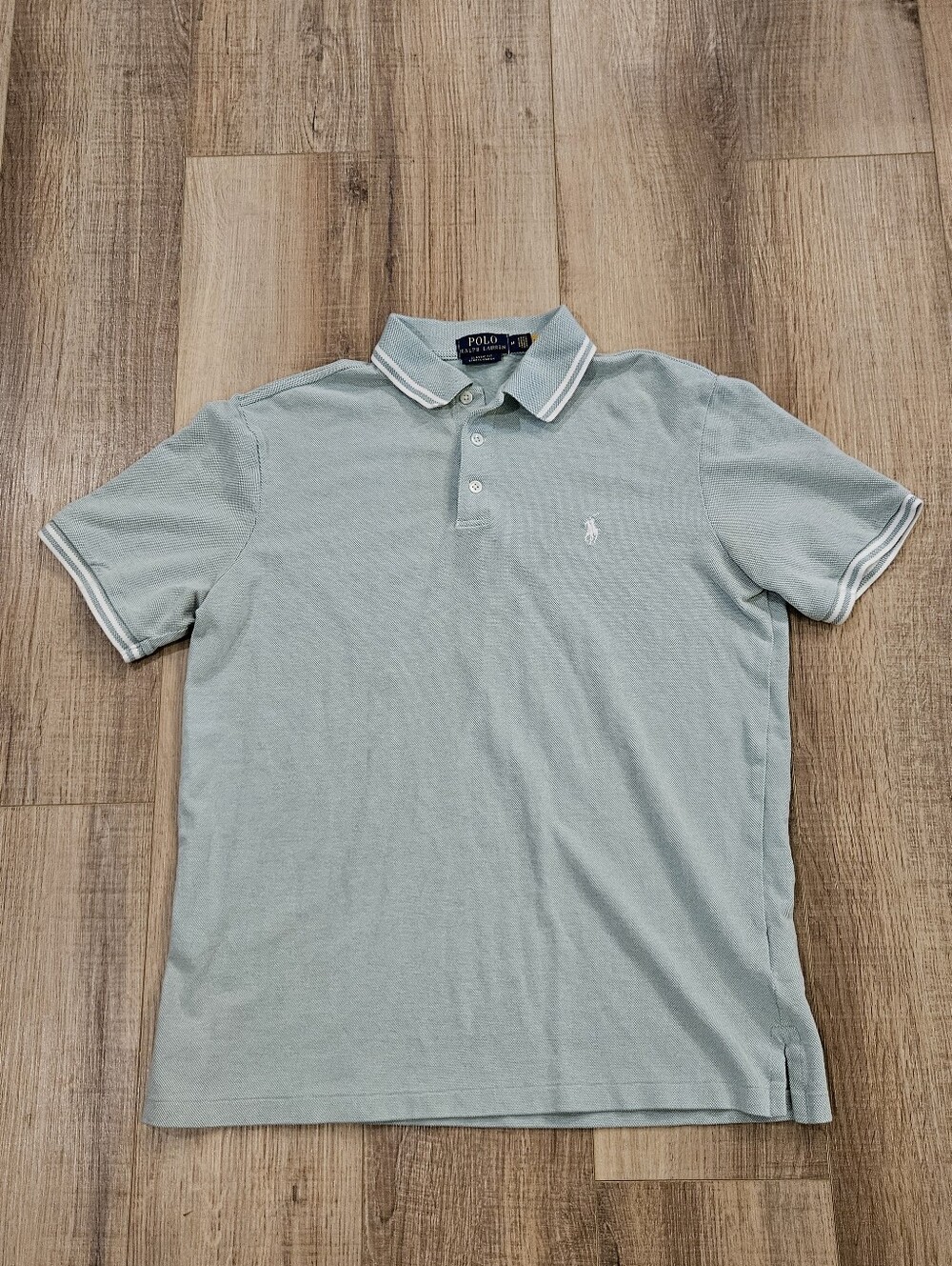 Polo Ralph Lauren Classic Fit Stretch Mesh Polo Shirt Mens Medium Light Green